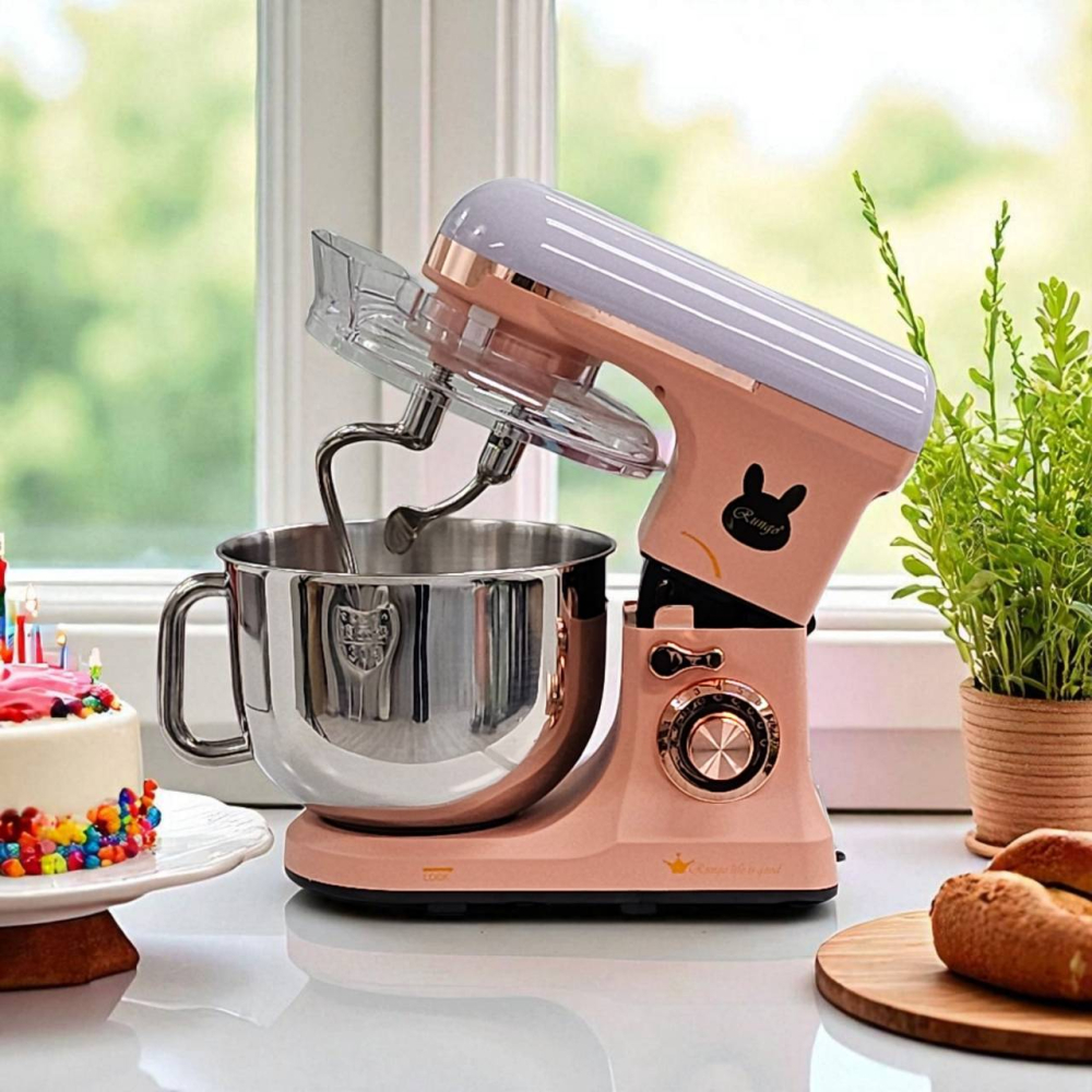 7L 雙軸桌上型多功能抬頭式攪拌機-撞色系列