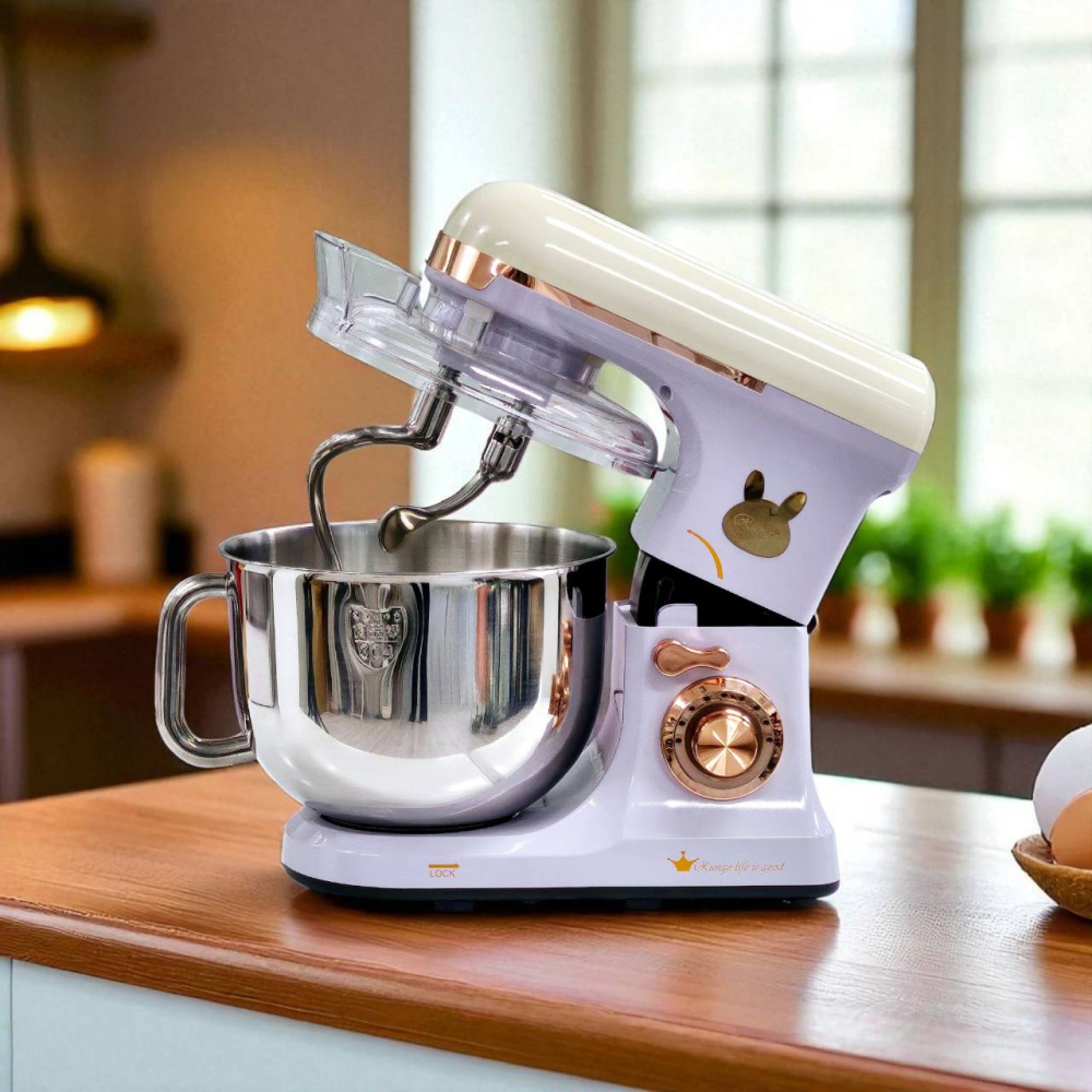 7L 雙軸桌上型多功能抬頭式攪拌機-撞色系列