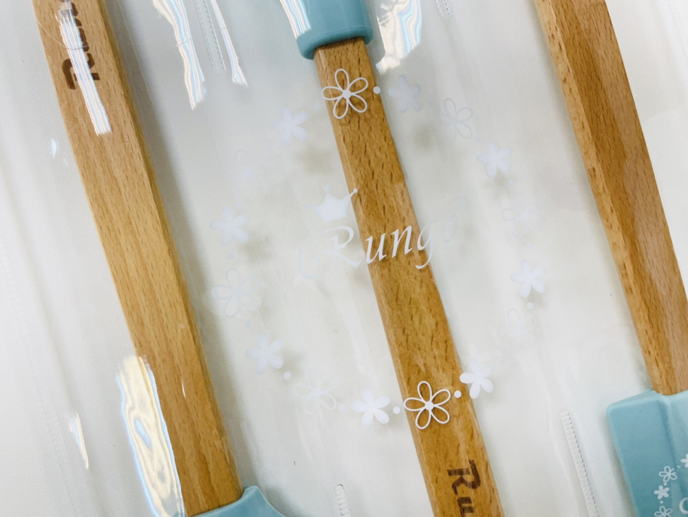 木柄矽膠耐熱刮刀油刷組